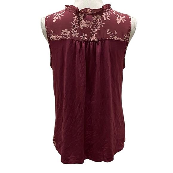 41 Hawthorn Rose Floral Sleeveless Top Medium - Picture 2 of 3